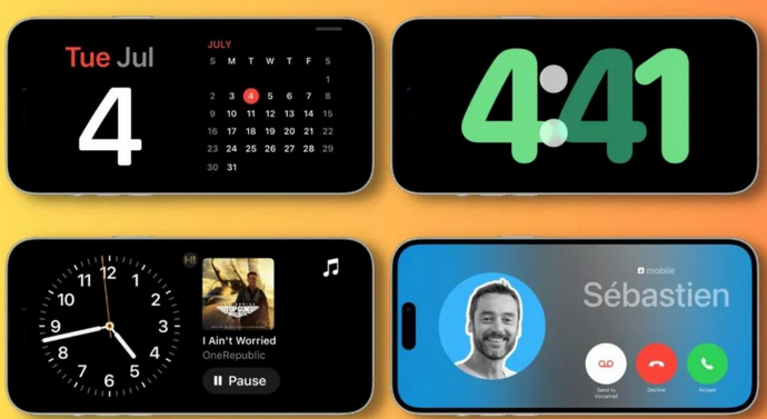 讷河苹果手机维修分享iOS17横屏充电待机显示有什么好处 