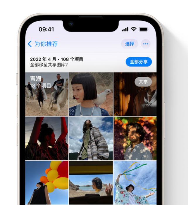 讷河苹果维修网点分享在 iPhone 上使用共享图库 