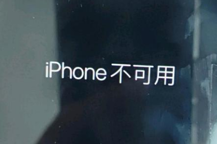 讷河苹果服务网点分享锁屏界面显示“iPhone 不可用”如何解决 