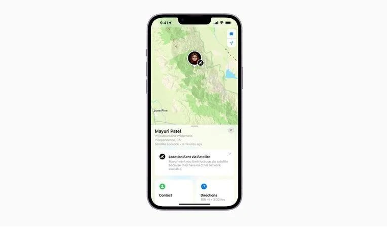 讷河苹果14维修分享iPhone14系列中 FindMy功能通过卫星分享位置方法教程 